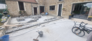pose de pavé réalisée par CRFC
